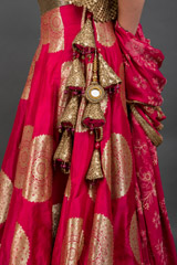 Magenta Brocade Lehenga_DSC5458