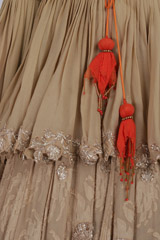 Beige Lehenga With Peplum TopIMG_2056