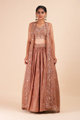 Peach Embellished Top Bottom SetIMG_6868