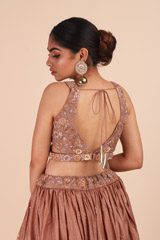 Peach Embellished Top Bottom SetIMG_6887