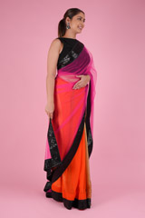 Pink & Black SareeDSC09616