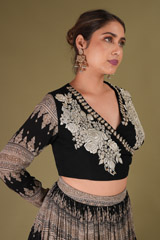 Black Printed Skirt and TopDSC08546