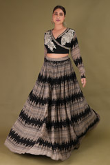 Black Printed Skirt and TopDSC08547