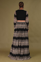Black Printed Skirt and TopDSC08549