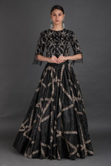 Black Embellished Top Bottom Set4236_video