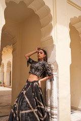 Black Embellished Top Bottom SetDSC06167