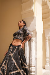 Black Embellished Top Bottom SetDSC06169