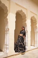 Black Embellished Top Bottom SetDSC06177