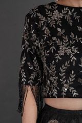 Black Embellished Top Bottom SetIMG_1085