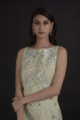 Mint Green Embroidered Gown_DTR0032