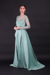 Sage Green Floral GownIMG_9362