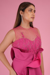 Vintage Pink Embellished GownDSC03139