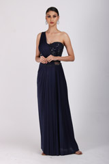 Navy Blue Embellished Gown4247_video