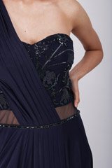Navy Blue Embellished GownIMG_9487