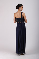 Navy Blue Embellished GownIMG_9507