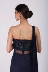 Navy Blue Embellished GownIMG_9508
