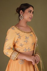 Orange Lehenga With  Dori  WorkDSC08430