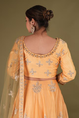 Orange Lehenga With  Dori  WorkDSC08433