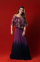 Wine Ombre Gown