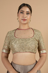 Beige Lace BlouseDSC07250