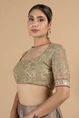 Beige Lace BlouseDSC07253