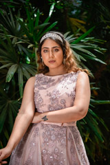 Pleated Floral Ball Gown_DSC9244