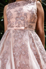 Pleated Floral Ball Gown_DSC9246