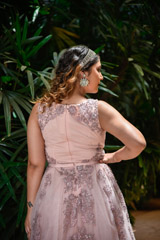 Pleated Floral Ball Gown_DSC9263