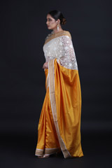 Yellow Lace SareeIMG_9423
