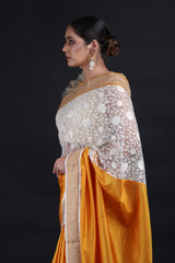 Yellow Lace SareeIMG_9424