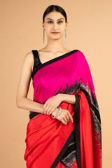 Pink  Red SareeDSC04003