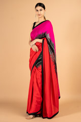 Pink  Red SareeDSC04006