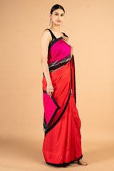 Pink  Red SareeDSC04008