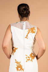 Nude Crepe Gown With CrochetDSC09624