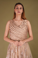 Beige Embroidered GownDSC08114