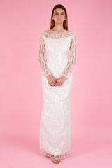 White Floral Gown