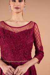 Red Embellished GownDSC01595