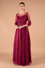 Red Embellished GownDSC01597