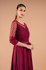 Red Embellished GownDSC01600