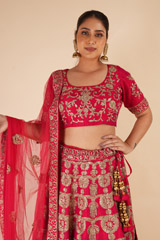 Red Thread Work LehengaDSC08041