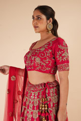 Red Thread Work LehengaDSC08043