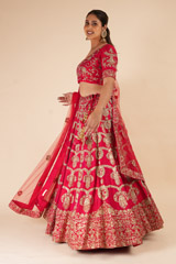 Red Thread Work LehengaDSC08044