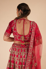 Red Thread Work LehengaDSC08048