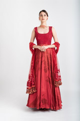 Red Anarkali Suit4289_video