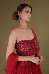 Red Corset LehengaDSC08416