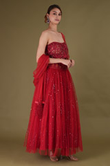 Red Corset LehengaDSC08417