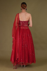 Red Corset LehengaDSC08420