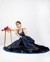 Navy Blue Micro Velvet Lehenga_DSC3187-Edit