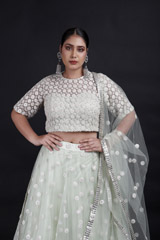Mint Embroidered Lehenga_MG_9194