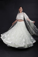 Mint Embroidered Lehenga_MG_9205